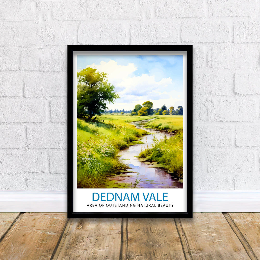 Dedham Vale AONB Print English Countryside Art Constable Country Poster Suffolk Essex Landscape Wall Decor British Nature Illustration Rural