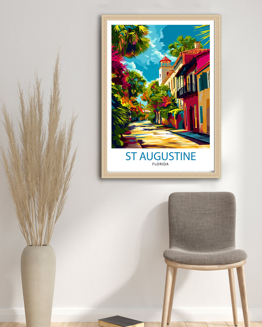 St Augustine Florida Travel Poster St Augustine Wall Decor St Augustine Print Florida Travel Print St Augustine Art Print St Augustine