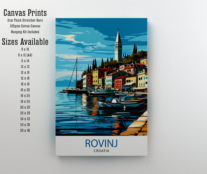 Rovinj Croatia Travel Poster Rovinj Wall Art Rovinj Home Decor Croatia Travel Poster Rovinj Illustration Gift for Croatia Travel Rovinj Art