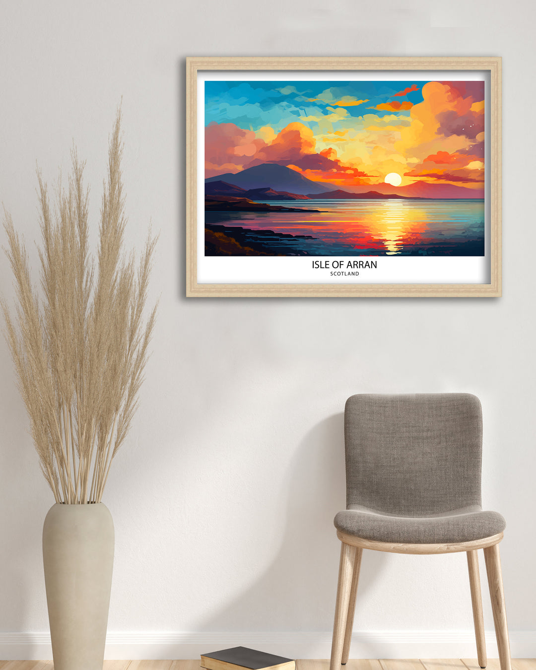 Isle of Arran Scotland Travel Poster Arran Wall Decor Arran Home Living Decor Arran Scotland Illustration Travel Poster Gift for Arran