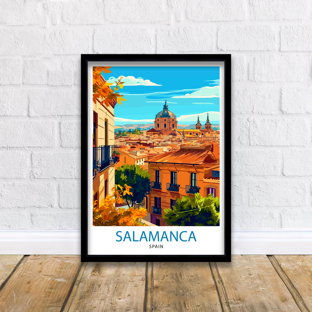 Salamanca Spain Travel Poster | Salamanca Wall Art