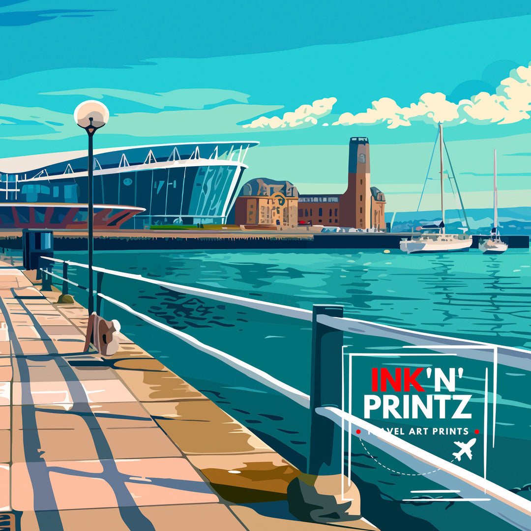 Cardiff Travel Poster | Cardiff Poster