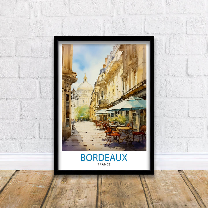 Bordeaux France Travel Print Bordeaux Wall Decor Bordeaux Poster France Travel Prints Bordeaux Art Print Bordeaux Illustration Bordeaux