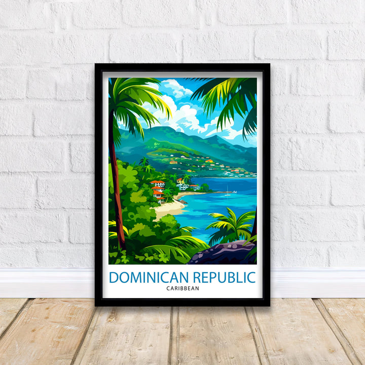 Dominican Republic Travel Print Dominican Republic Wall Art Dominican Republic Poster Caribbean Travel Decor Dominican Republic Souvenir