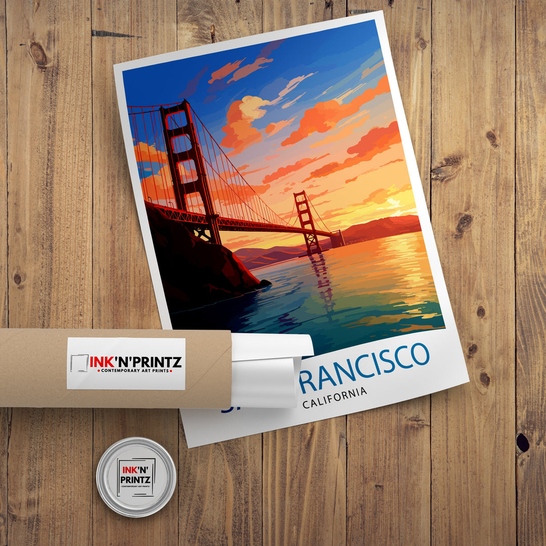 San Francisco Travel Print San Francisco Wall Art San Francisco Home Decor San Francisco Illustration San Francisco Poster San Francisco