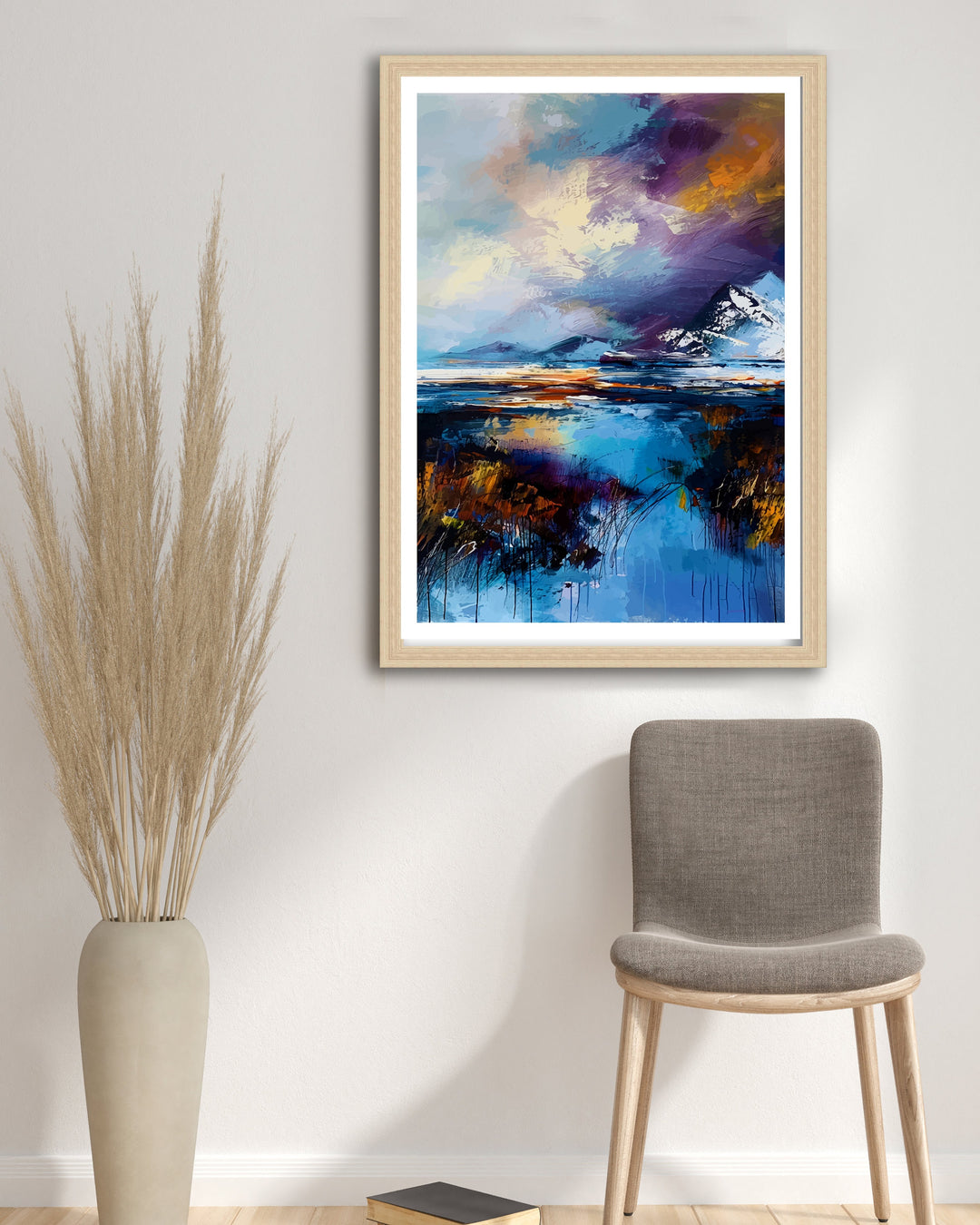 Cairngorms Abstract Print Scottish National Park Art Highland Wilderness Poster Scotland Nature Wall Decor Abstract Landscape Illustration