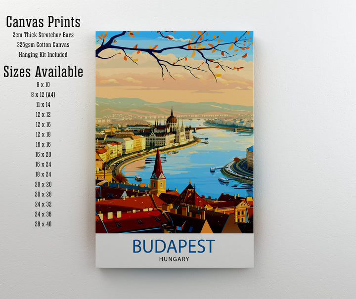 Budapest Hungary Travel Print Budapest Wall Art Hungary Illustration Budapest Poster Hungary Travel Decor Budapest Home Decor Travel Poster