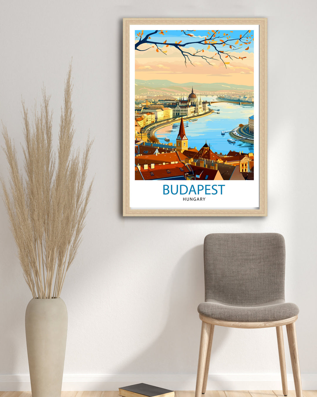 Budapest Hungary Travel Print Budapest Wall Art Hungary Illustration Budapest Poster Hungary Travel Decor Budapest Home Decor Travel Poster