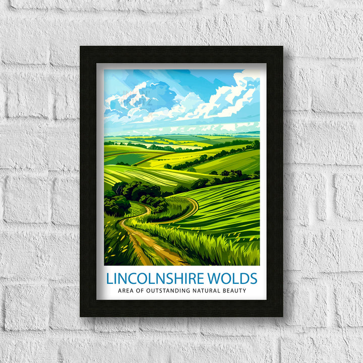 Lincolnshire Wolds Travel Print Wall Decor Wall Art Lincolnshire Wolds Wall Hanging Home Décor Lincolnshire Wolds Gift Art Lovers England